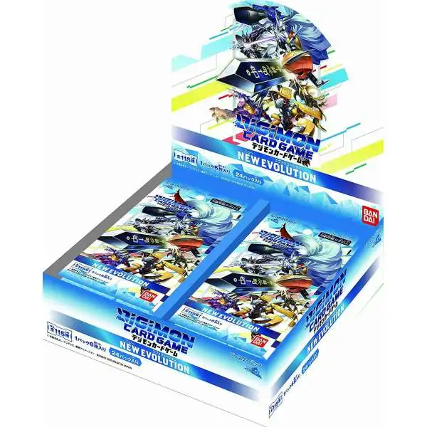 Digimon Trading Card Game New Evolution Booster Box BT-01 [JAPANESE, 24 Packs]