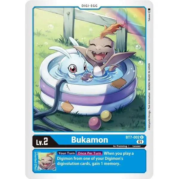 Digimon Trading Card Game Next Adventure Uncommon Bukamon BT7-002