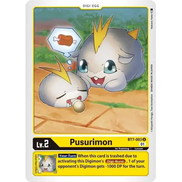 Digimon Trading Card Game Next Adventure Uncommon Pusurimon BT7-003