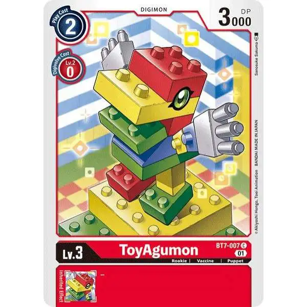 Digimon Trading Card Game Next Adventure Common ToyAgumon BT7-007