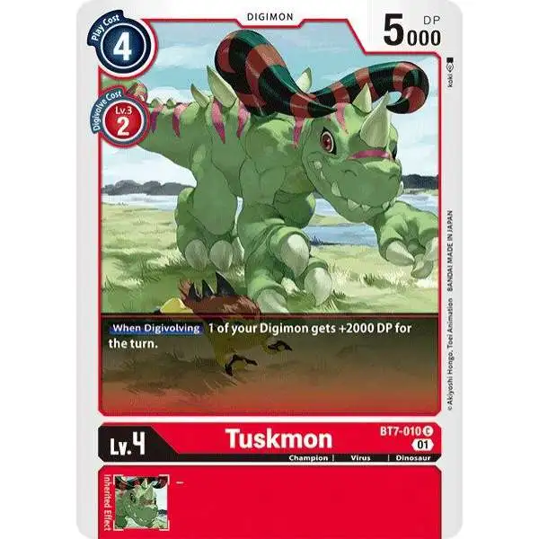 Digimon Trading Card Game Next Adventure Common Tuskmon BT7-010