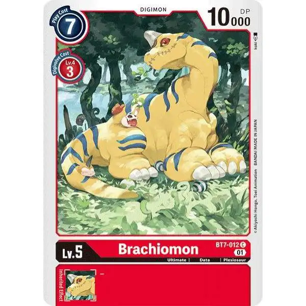 Digimon Trading Card Game Next Adventure Common Brachiomon BT7-012