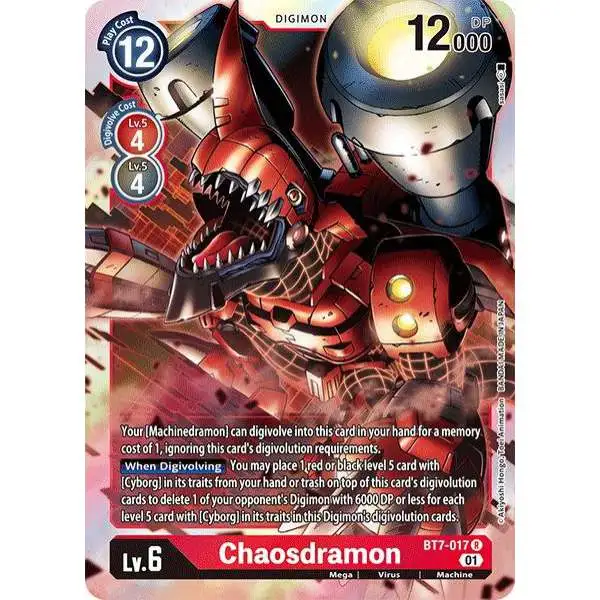 Digimon Trading Card Game Next Adventure Rare Chaosdramon BT7-017