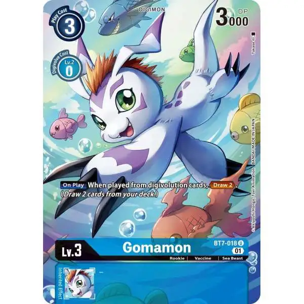 Digimon Trading Card Game Next Adventure Uncommon Gomamon BT7-018 [Alternate Art]
