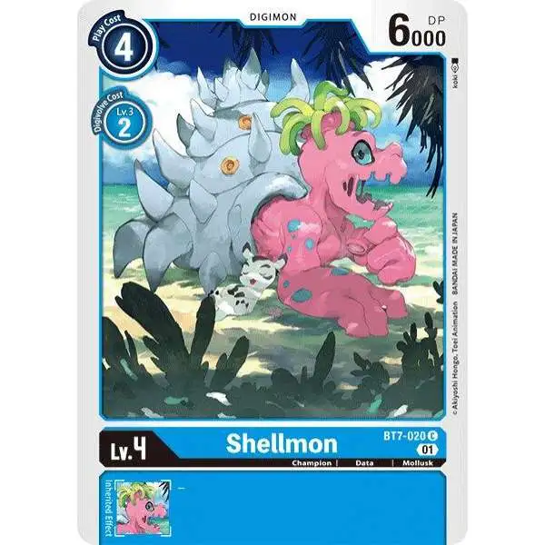 Digimon Trading Card Game Next Adventure Common Shellmon BT7-020