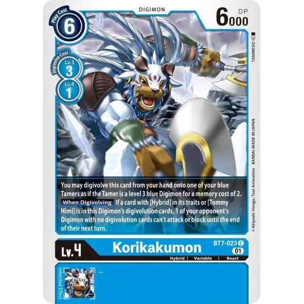 Digimon Trading Card Game Next Adventure Common Korikakumon BT7-023