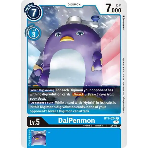 Digimon Trading Card Game Next Adventure Uncommon DaiPenmon BT7-024