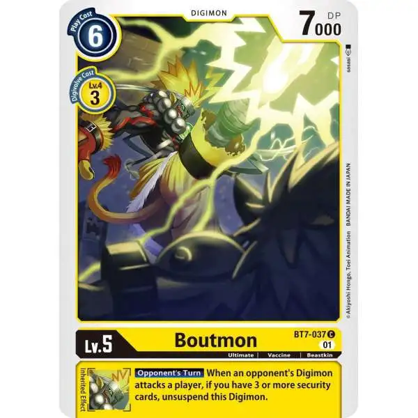 Digimon Trading Card Game Next Adventure Common Boutmon BT7-037