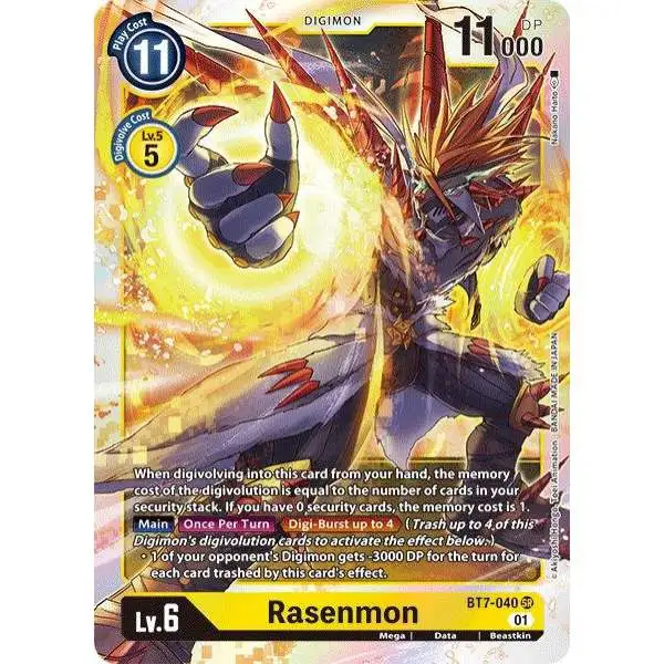 Digimon Trading Card Game Next Adventure Super Rare Rasenmon BT7-040