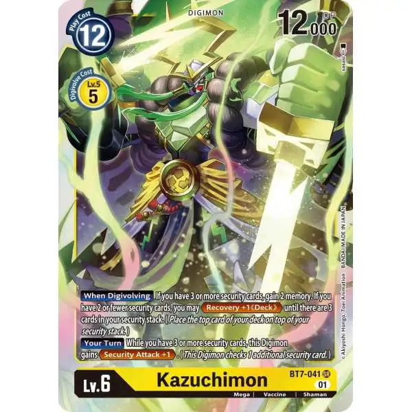 Digimon Trading Card Game Next Adventure Super Rare Kazuchimon BT7-041