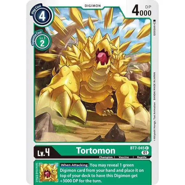 Digimon Trading Card Game Next Adventure Common Tortomon BT7-045