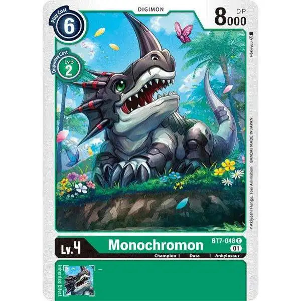 Digimon Trading Card Game Next Adventure Common Monochromon BT7-048