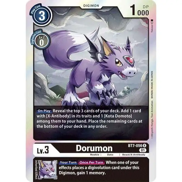 Digimon Trading Card Game Next Adventure Rare Dorumon BT7-056