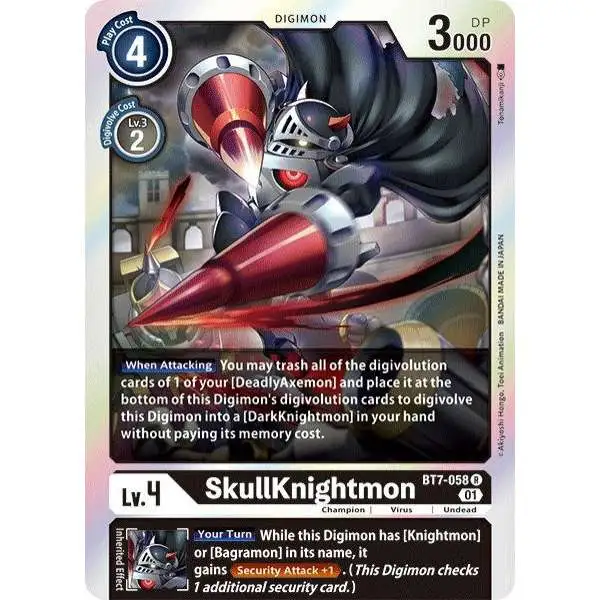 Digimon Trading Card Game Next Adventure Rare SkullKnightmon BT7-058