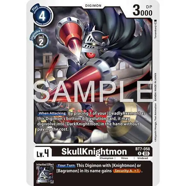 Digimon Trading Card Game Next Adventure Rare SkullKnightmon BT7-058 [Reprint]