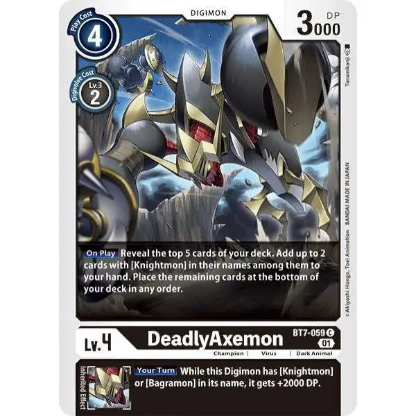 Digimon Trading Card Game Next Adventure Common DeadlyAxemon BT7-059