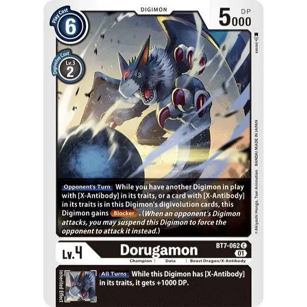 Digimon Trading Card Game Next Adventure Common Dorugamon BT7-062