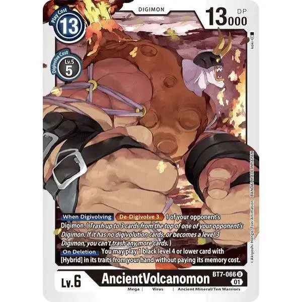 Digimon Trading Card Game Next Adventure Uncommon AncientVolcanomon BT7-066