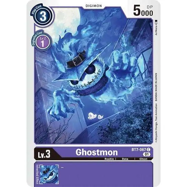 Digimon Trading Card Game Next Adventure Common Ghostmon BT7-067