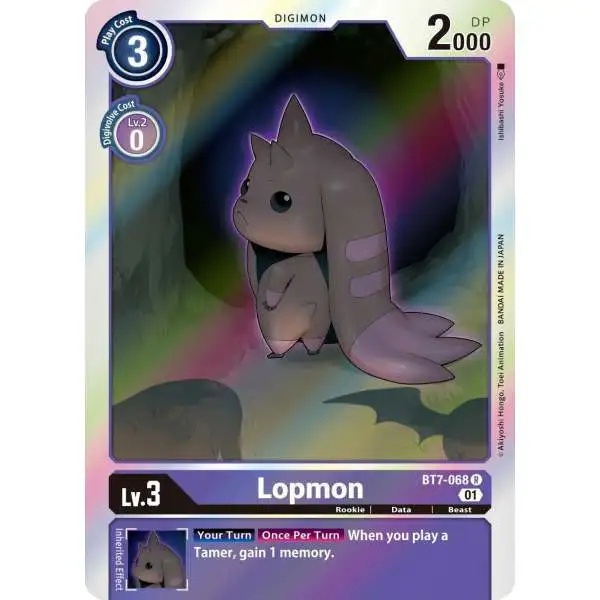 Digimon Trading Card Game Next Adventure Rare Lopmon BT7-068