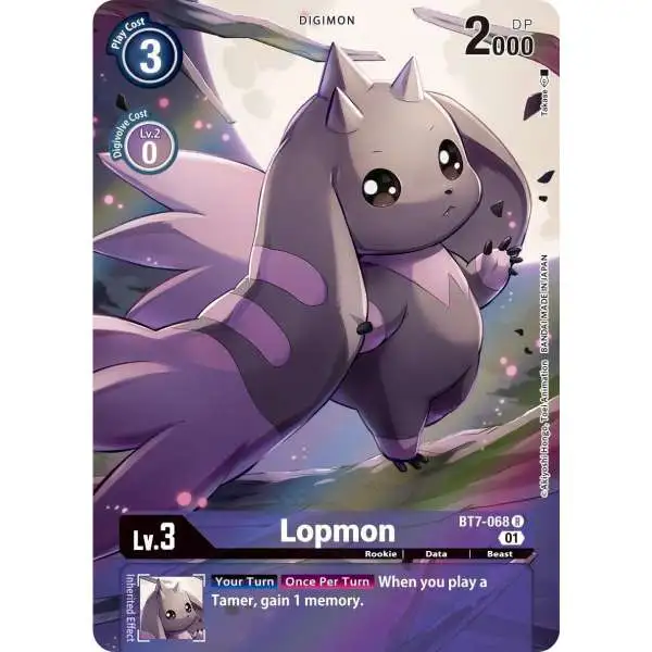 Digimon Trading Card Game Next Adventure Rare Lopmon BT7-068 [Extended Art]