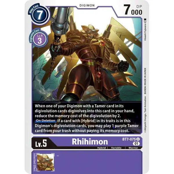 digimon level 7 cards Card Game - NEXT ADVENTURE (BT07) For every 10 cards in your trash Purple Has Its Level 7