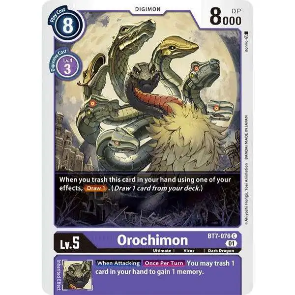 Digimon Trading Card Game Next Adventure Common Orochimon BT7-076