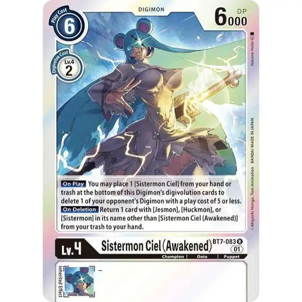 Digimon Trading Card Game Next Adventure Rare Sistermon Ciel BT7-083 [Awakened]