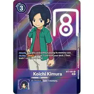 Digimon Trading Card Game Next Adventure Rare Koichi Kimura BT7-091 [Box Topper]