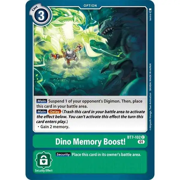 Digimon Trading Card Game Next Adventure Common Dino Memory Boost! BT7-102