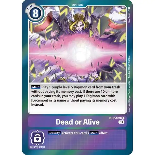 Digimon Trading Card Game Next Adventure Rare Dead or Alive BT7-109