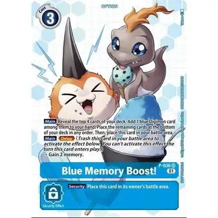 Digimon Trading Card Game Promo Blue memory Boost! P-036