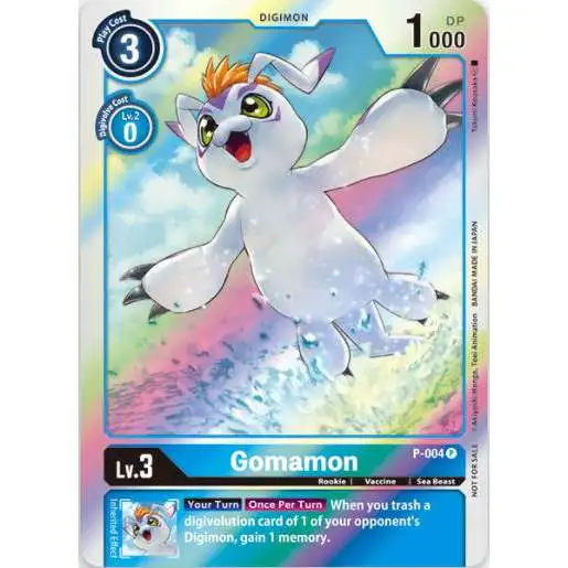 Digimon Trading Card Game Promo Gomamon P-004