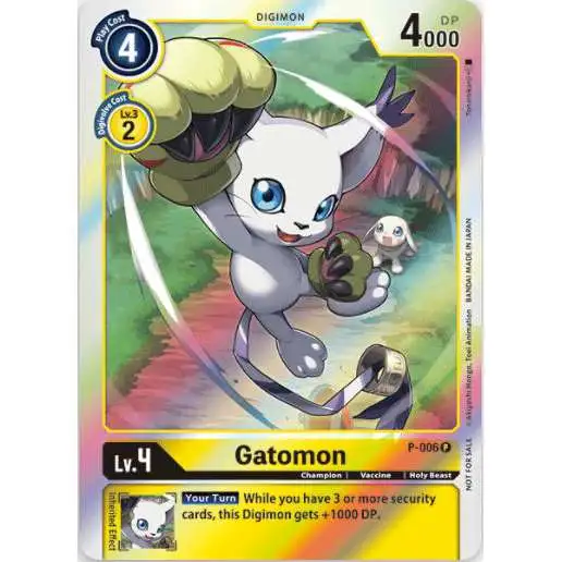 Digimon Trading Card Game Promo Cards Promo Gatomon P-006
