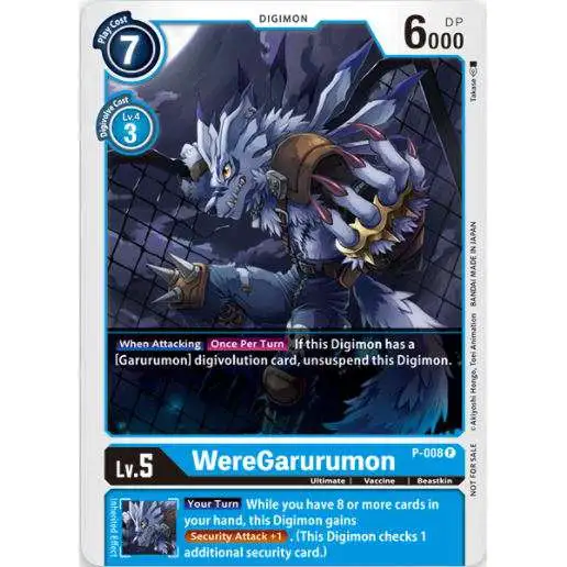Digimon Trading Card Game Promo Cards Promo WereGarurumon P-008