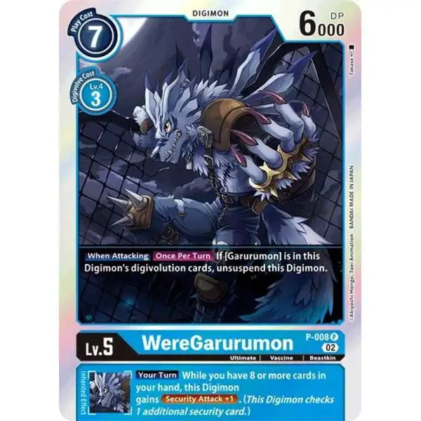 Digimon Trading Card Game Resurgence Booster Promo WereGarurumon P-008 [Reprint]