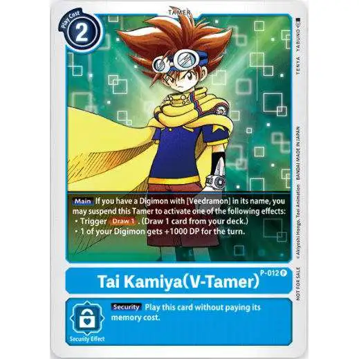 Digimon Trading Card Game Promo Cards Promo Tai Kamiya (V-Tamer) P-012