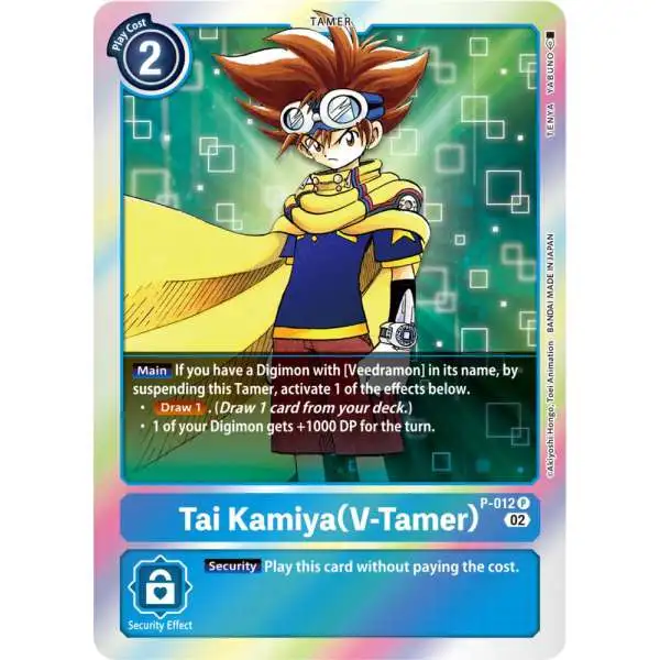 Digimon Trading Card Game Resurgence Booster Promo Tai Kamiya P-012 [Reprint]