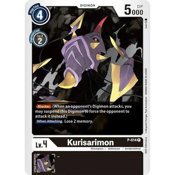 Digimon Trading Card Game Promo Cards Promo Kurisarimon P-014