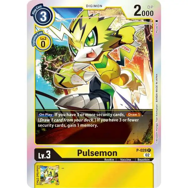 Digimon Trading Card Game Resurgence Booster Promo Pulsemon P-028 [Reprint]