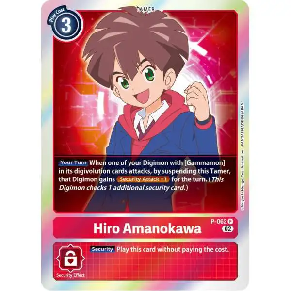 Digimon Trading Card Game Resurgence Booster Promo Hiro Amanokawa P-062 [Reprint]
