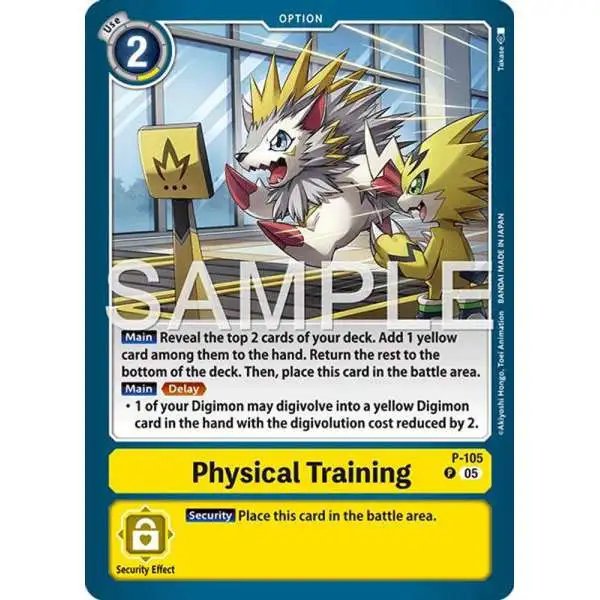 Trading Card Game Advanced Booster Digimon Generation Promo Physical Training P-105 [Reprint]