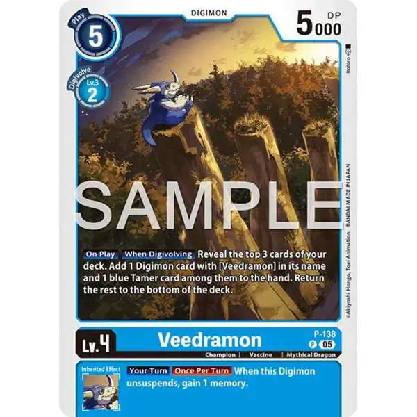 Trading Card Game Advanced Booster Digimon Generation Promo Veedramon P-138 [Reprint]