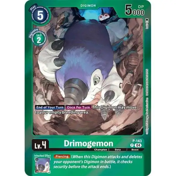 Digimon Trading Card Game Special Limited Set Promo Drimogemon P-143 [Reprint]