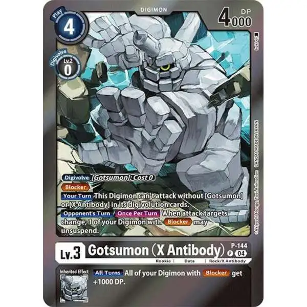 Digimon Trading Card Game Special Limited Set Promo Gotsumon (X Antibody) P-144 [Reprint]