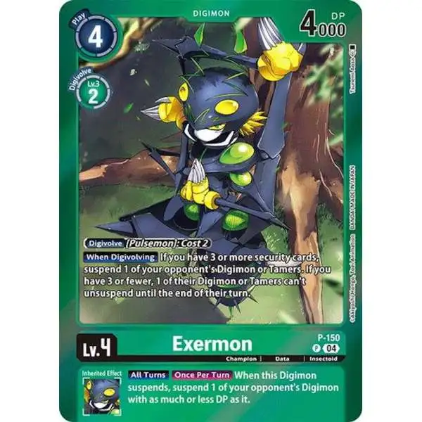 Digimon Trading Card Game Special Limited Set Promo Exermon P-150 [Reprint]