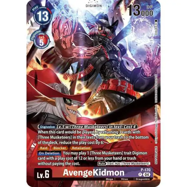 Digimon Trading Card Game Release Special Booster 2.5 Promo AvengeKidmon P-170 [Update Pack 2025]