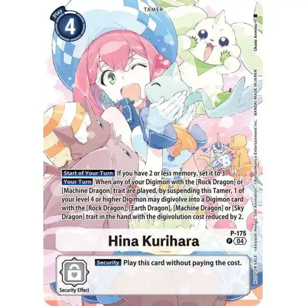 Digimon Trading Card Game Release Special Booster 2.5 Promo Hina Kurihara P-175 [Update Pack 2025]