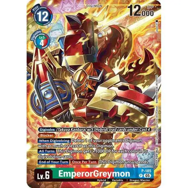 Digimon Trading Card Game World Convergence Promo EmperorGreymon P-185 [Illustration Celebration Pack]