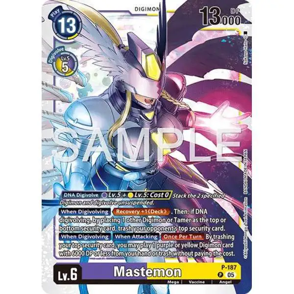 Trading Card Game Advanced Booster Digimon Generation Promo Mastemon P-187 [Reprint]